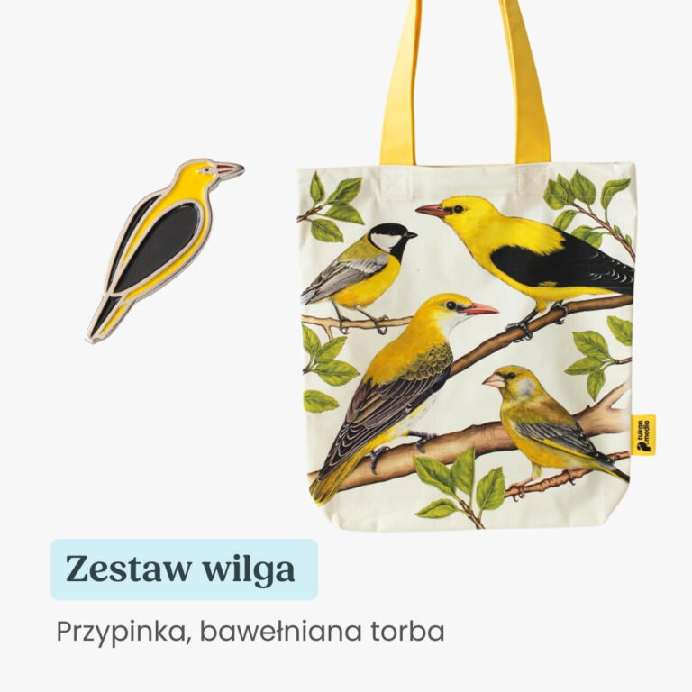 Zestaw prezentowy torba i przypinka Wilga Tukan Media