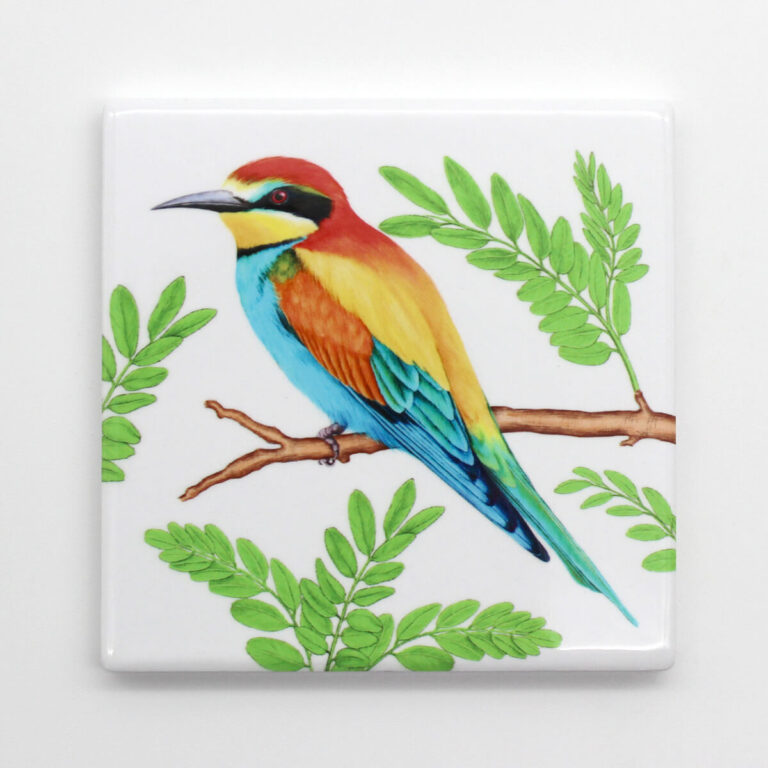 Ceramiczna podkładka pod kubek z ilustracją żołny Tukan Media